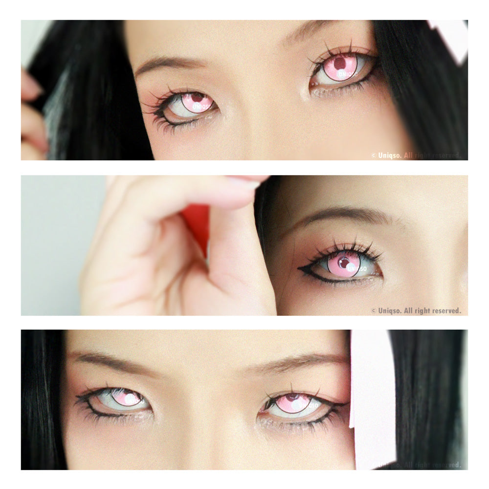 Sweety Anime Cloud Rim Pink (1 lens/pack)-Colored Contacts-UNIQSO EU
