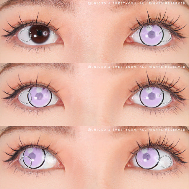 Sweety Anime Cloud Rim Violet (1 lens/pack)-Colored Contacts-UNIQSO EU