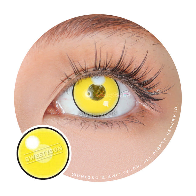 Sweety Anime Cloud Rim Yellow (1 lens/pack)-Colored Contacts-UNIQSO EU