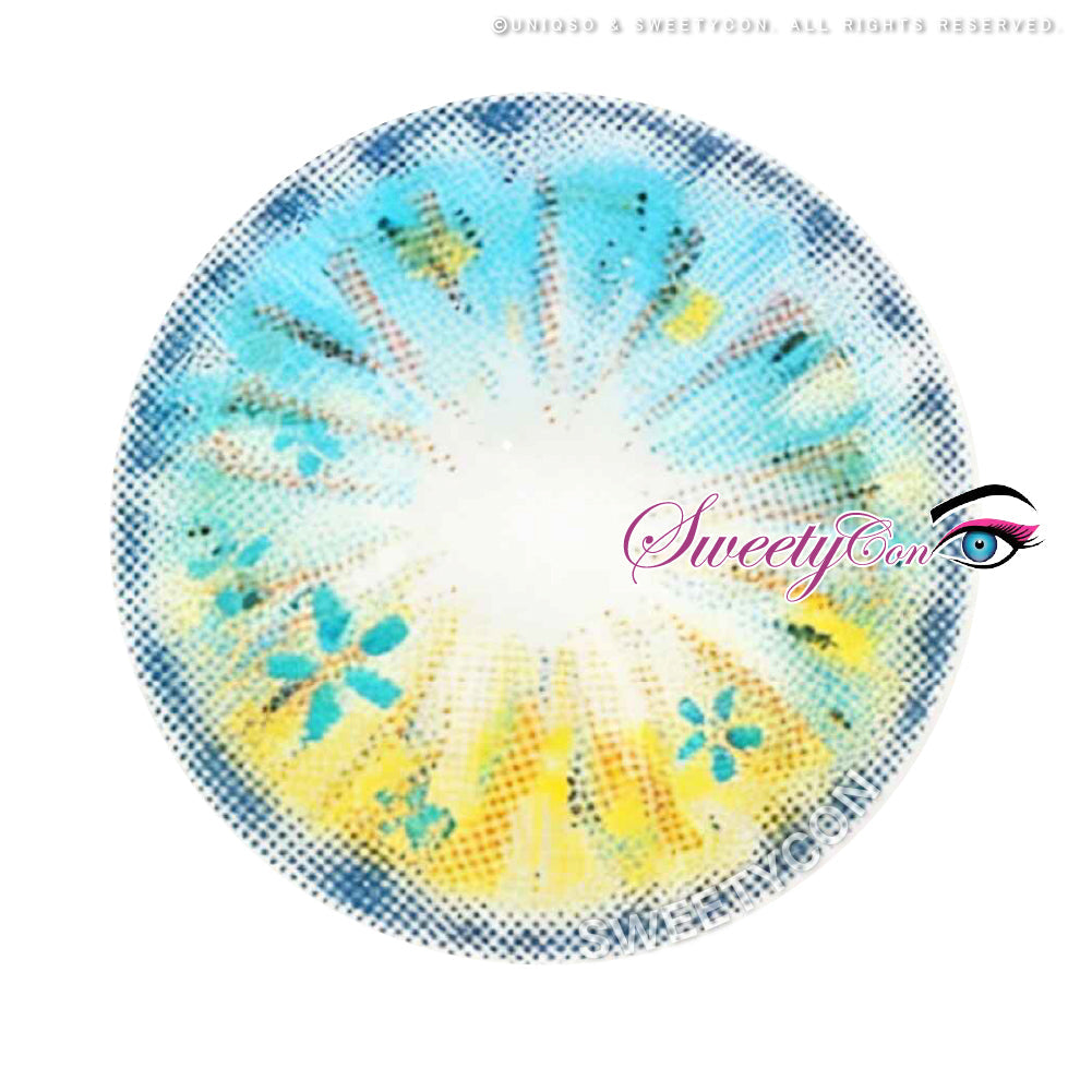 Sweety Anime Flower Blue (1 lens/pack)-Colored Contacts-UNIQSO EU