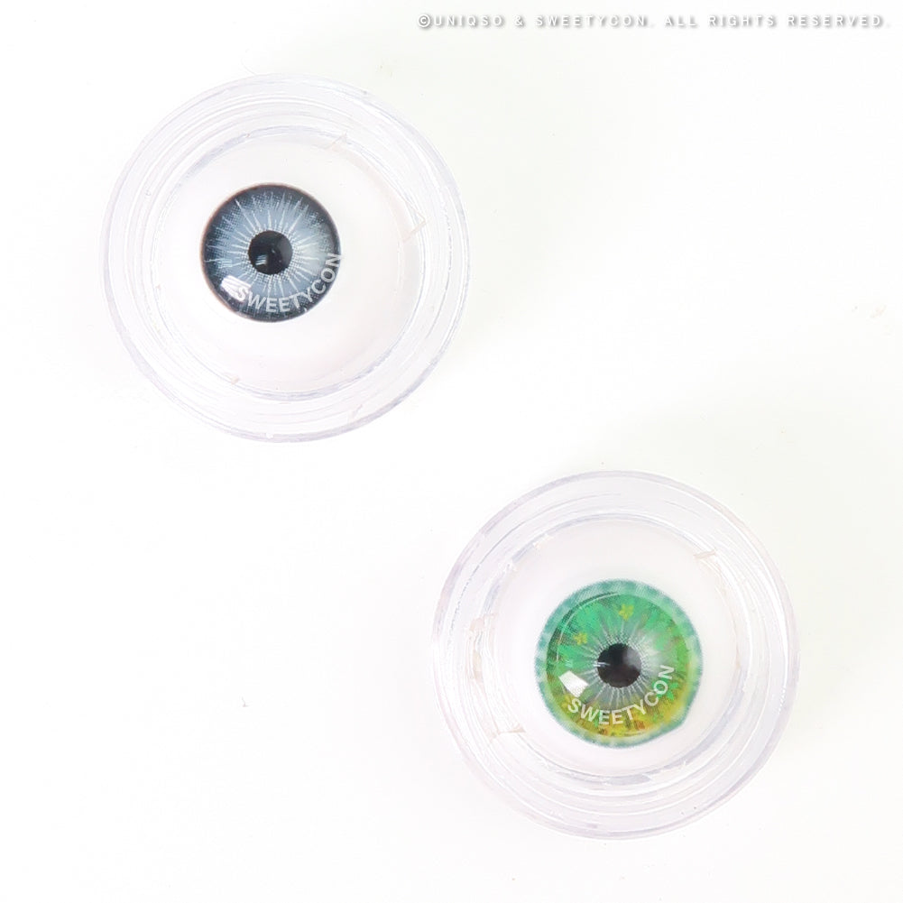 Sweety Anime Flower Green (1 lens/pack)-Colored Contacts-UNIQSO EU