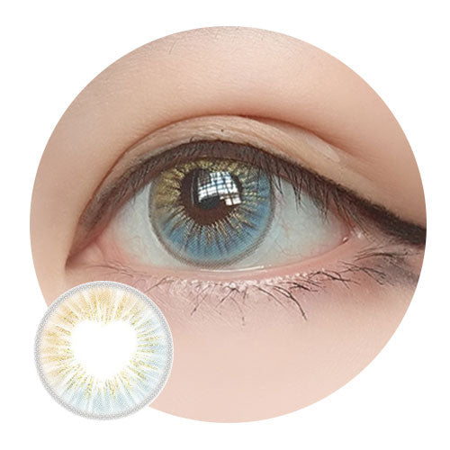 Sweety Anime Shining Heart Blue Brown (1 lens/pack)-Colored Contacts-UNIQSO EU