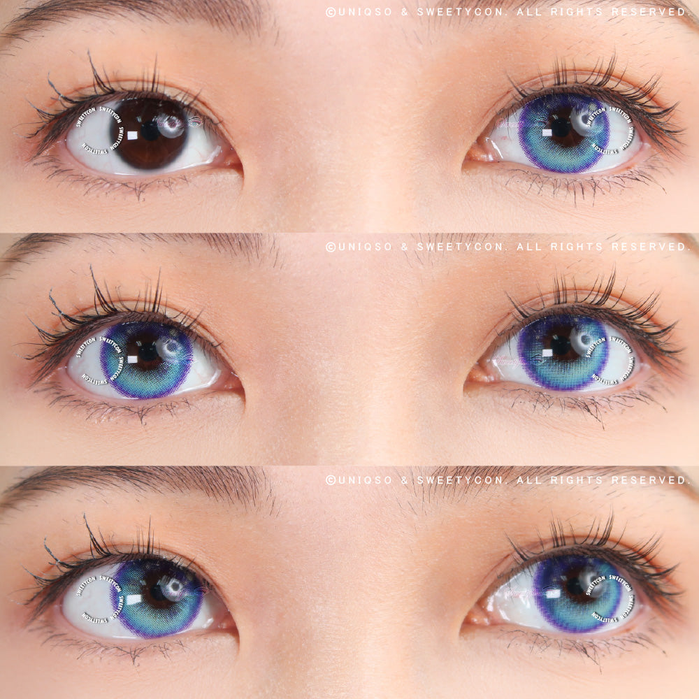 Sweety Anime Tear Blue (1 lens/pack)-Colored Contacts-UNIQSO EU