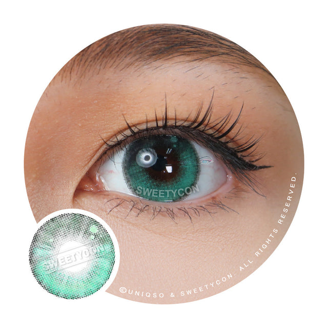 Sweety Anime Tear Turquoise (1 lens/pack)-Colored Contacts-UNIQSO EU
