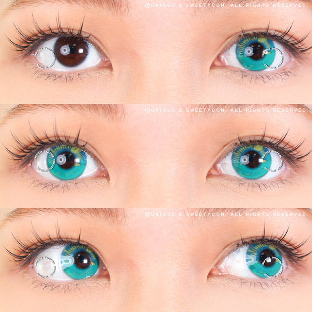 Sweety Anime Turquoise (1 lens/pack)-Colored Contacts-UNIQSO EU