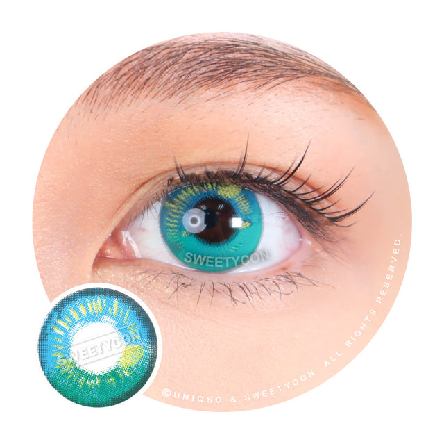 Sweety Anime Turquoise (1 lens/pack)-Colored Contacts-UNIQSO EU