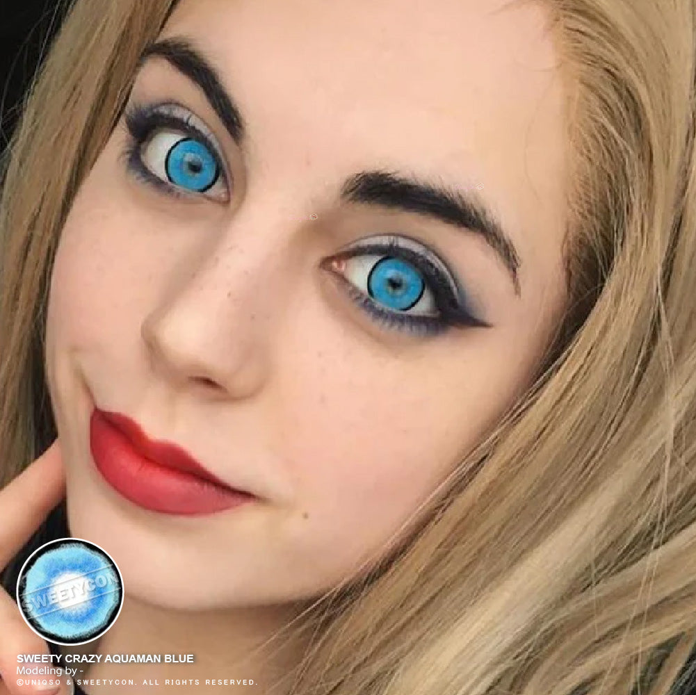 Sweety Aquaman Blue (1 lens/pack)-Colored Contacts-UNIQSO EU