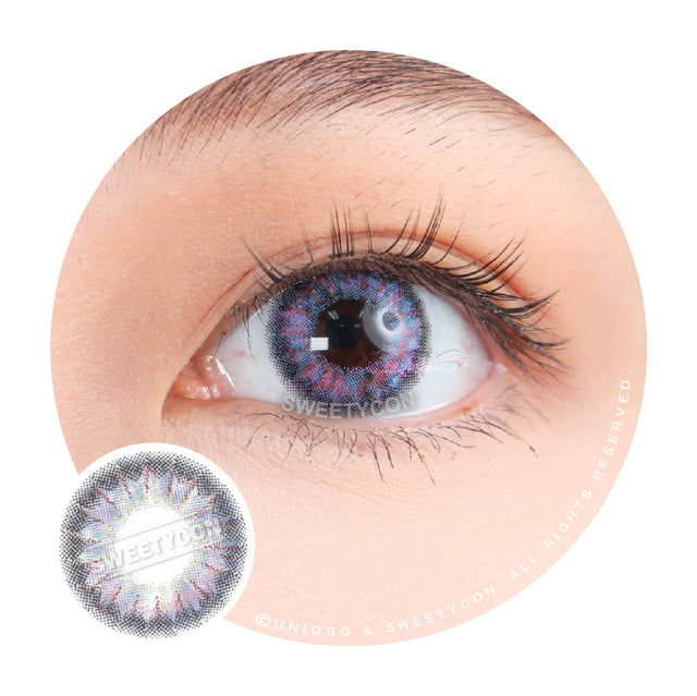 Sweety Aurora Violet (1 lens/pack)-Colored Contacts-UNIQSO EU
