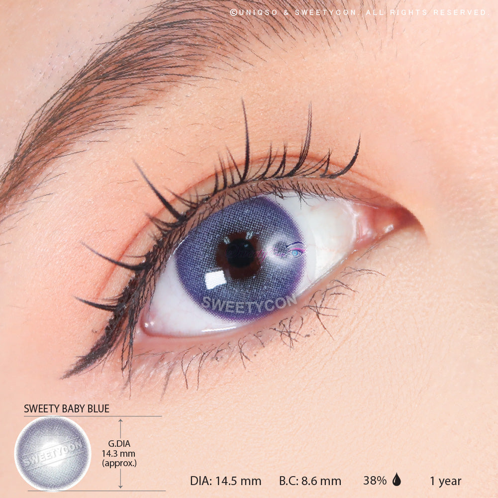 Sweety Baby Blue (1 lens/pack)-Colored Contacts-UNIQSO EU