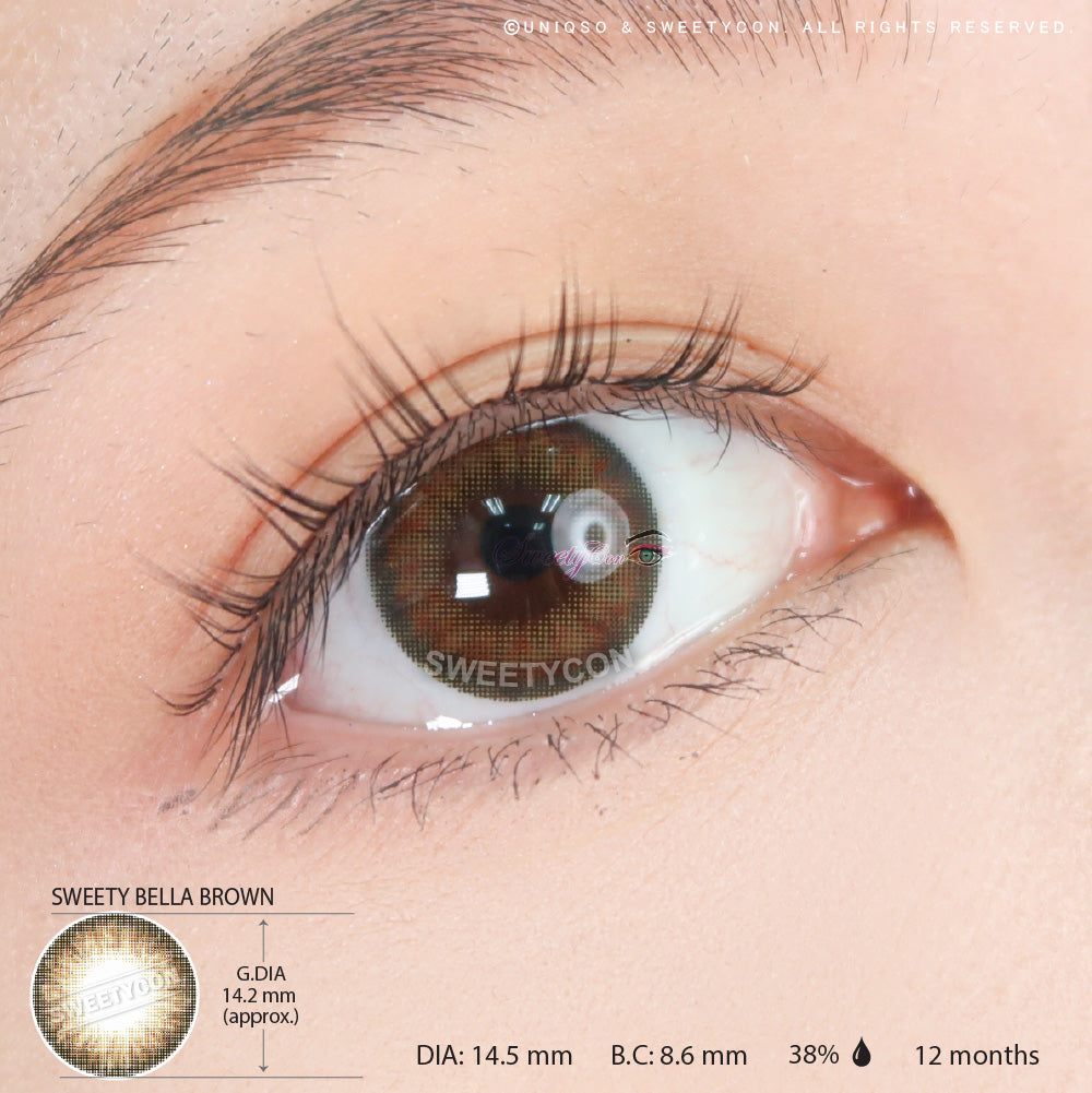 Sweety Bella Brown (1 lens/pack)-Colored Contacts-UNIQSO EU