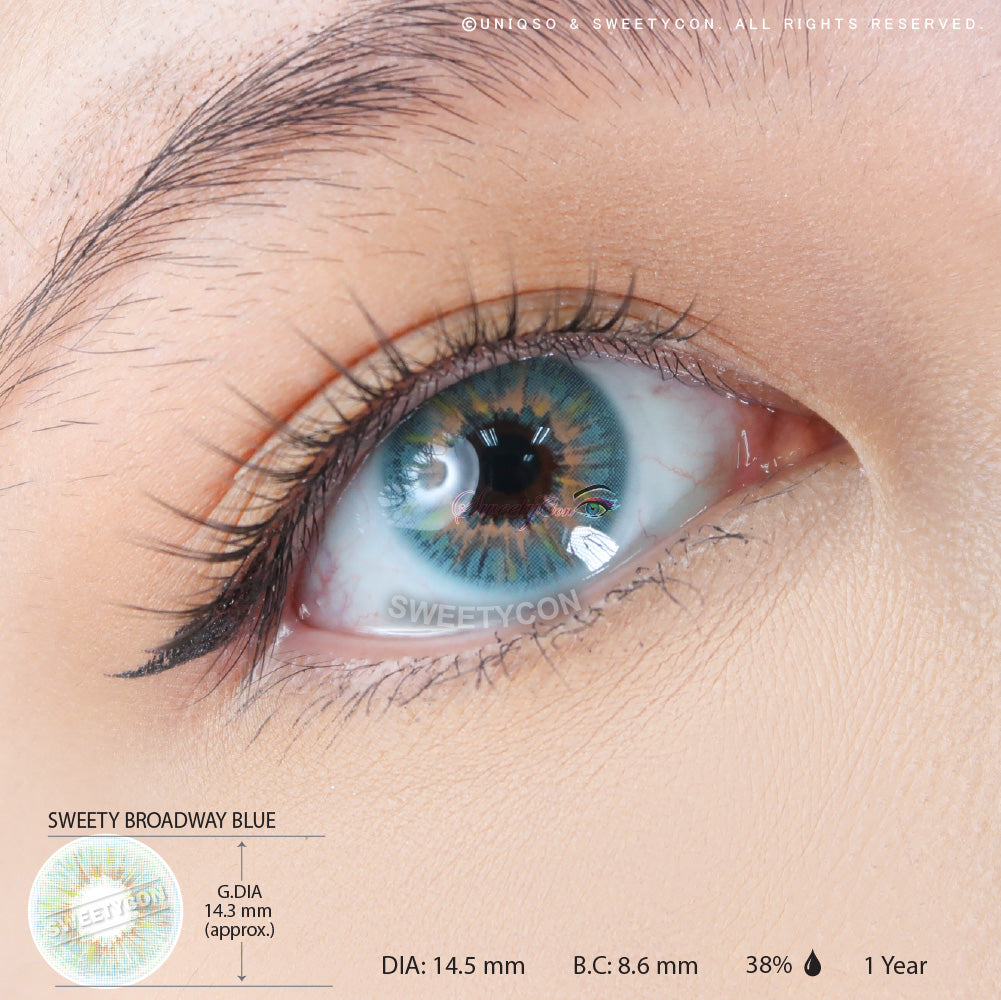 Sweety Broadway Blue colored contacts