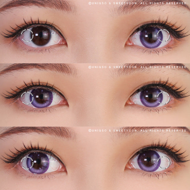 Sweety Bubbly Violet (1 lens/pack)-Colored Contacts-UNIQSO EU
