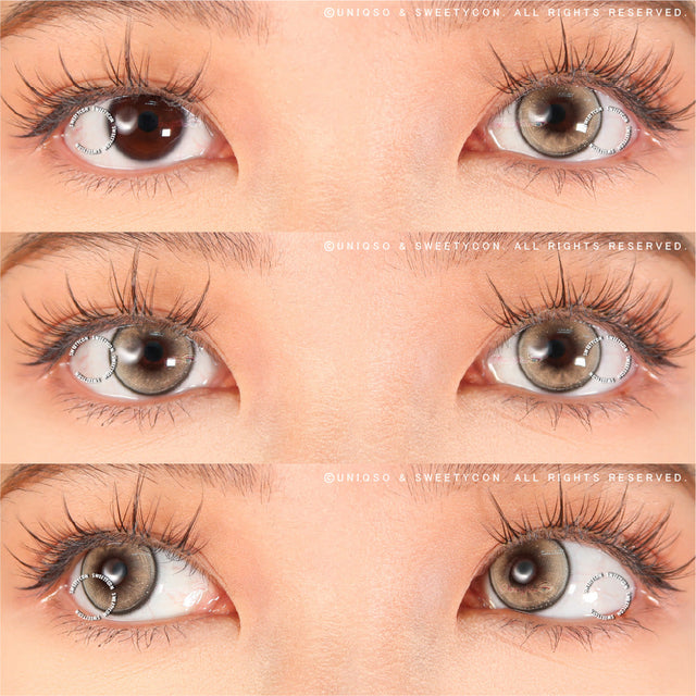 Sweety Butterfly Grey (1 lens/pack)-Colored Contacts-UNIQSO EU