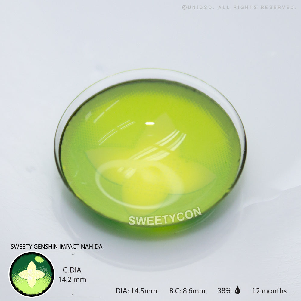 Sweety Clover Green (1 lens/pack)-Colored Contacts-UNIQSO EU