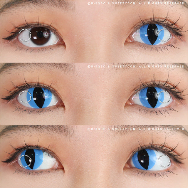 Sweety Crazy Aqua Cat (1 lens/pack)-Crazy Contacts-UNIQSO EU
