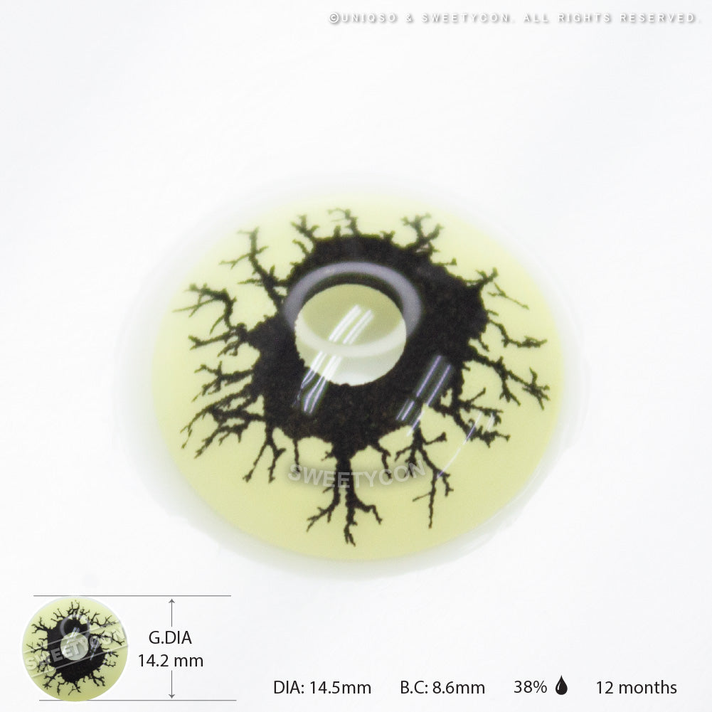 Sweety Crazy Black Rage (1 lens/pack)-Crazy Contacts-UNIQSO EU