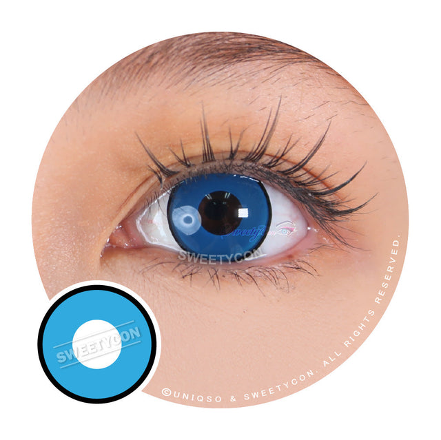 Sweety Crazy Blue Manson/ Blue Zombie (1 lens/pack)-Crazy Contacts-UNIQSO EU