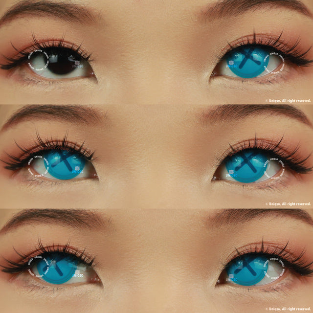 Sweety Crazy Button Eye Blue (1 lens/pack)-Crazy Contacts-UNIQSO EU