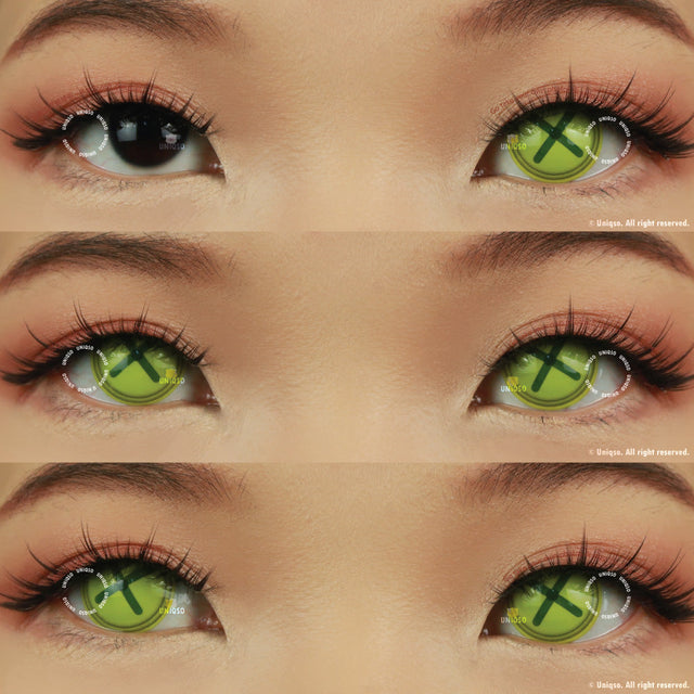 Sweety Crazy Button Eye Green (1 lens/pack)-Crazy Contacts-UNIQSO EU