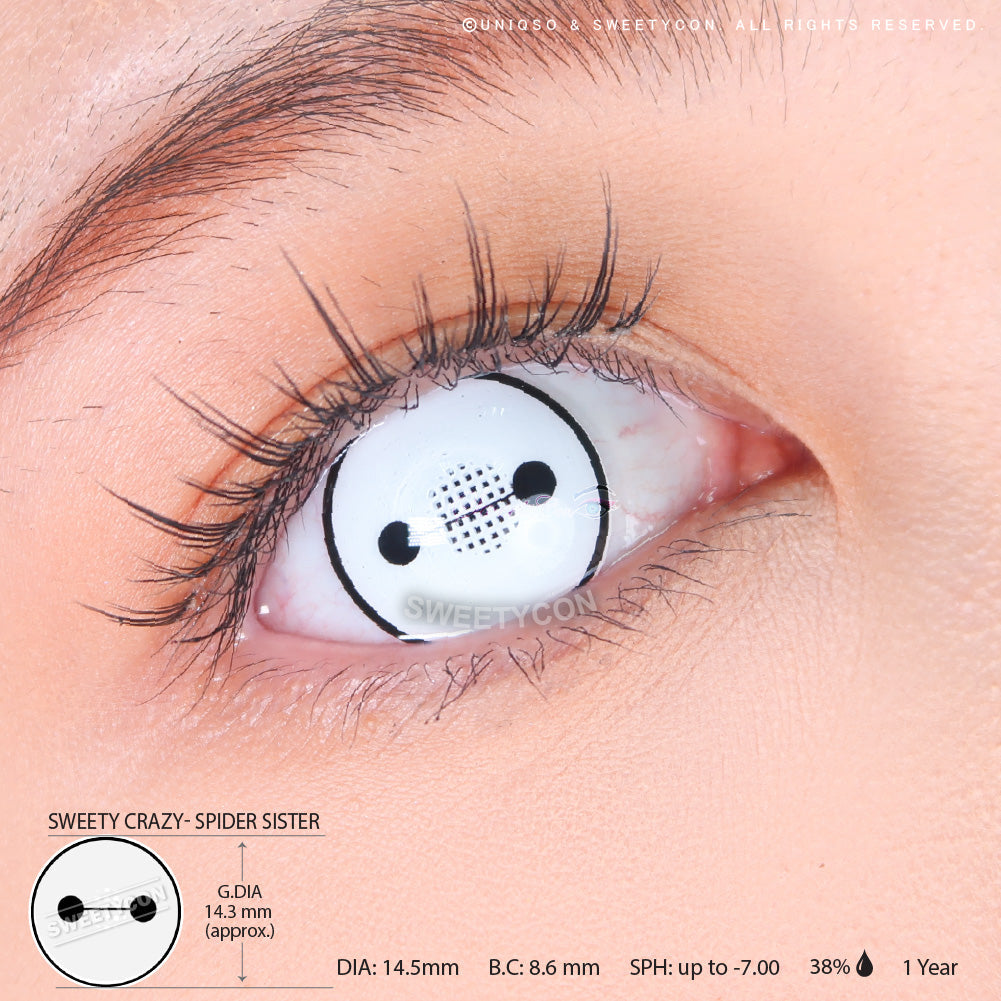 Sweety Crazy Demon Killer Spider Sister (1 lens/pack)-Crazy Contacts-UNIQSO EU