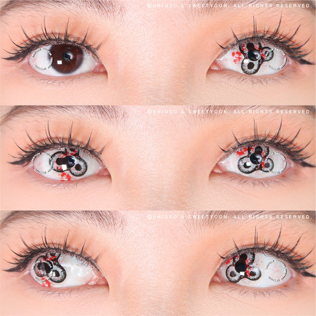 Sweety Crazy Devil's Triple (1 lens/pack)-Colored Contacts-UNIQSO EU