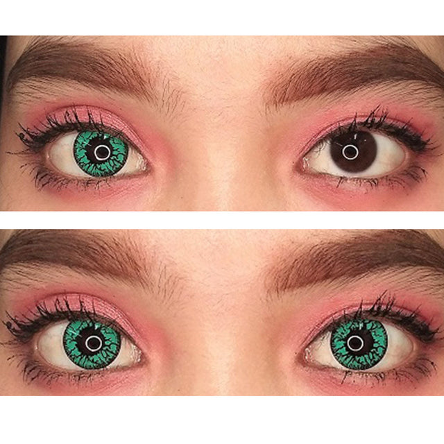 Sweety Crazy Green Blood Eyes (1 lens/pack)-Crazy Contacts-UNIQSO EU