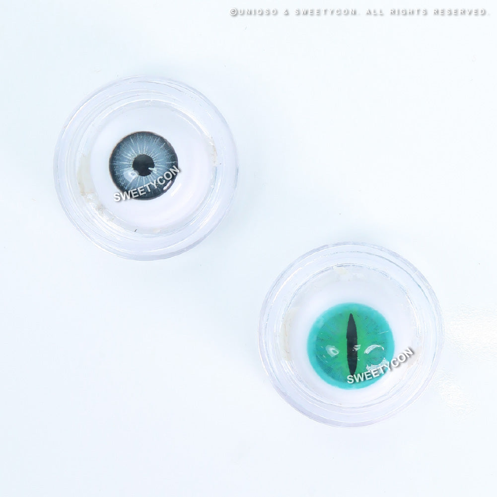 Sweety Crazy Green Demon Eye / Cat Eye (New) (1 lens/pack)-Crazy Contacts-UNIQSO EU