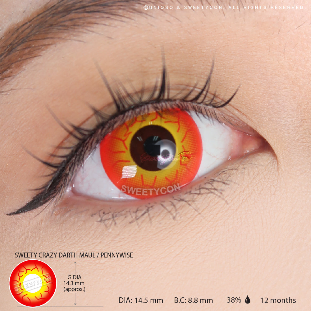 Sweety Crazy Inferno Vein (1 lens/pack)-Crazy Contacts-UNIQSO EU