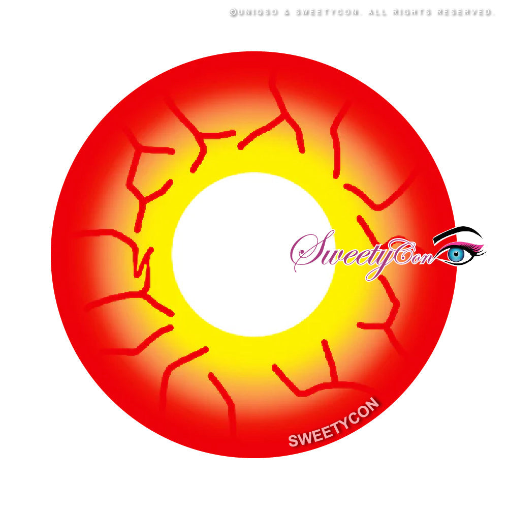 Sweety Crazy Inferno Vein (1 lens/pack)-Crazy Contacts-UNIQSO EU
