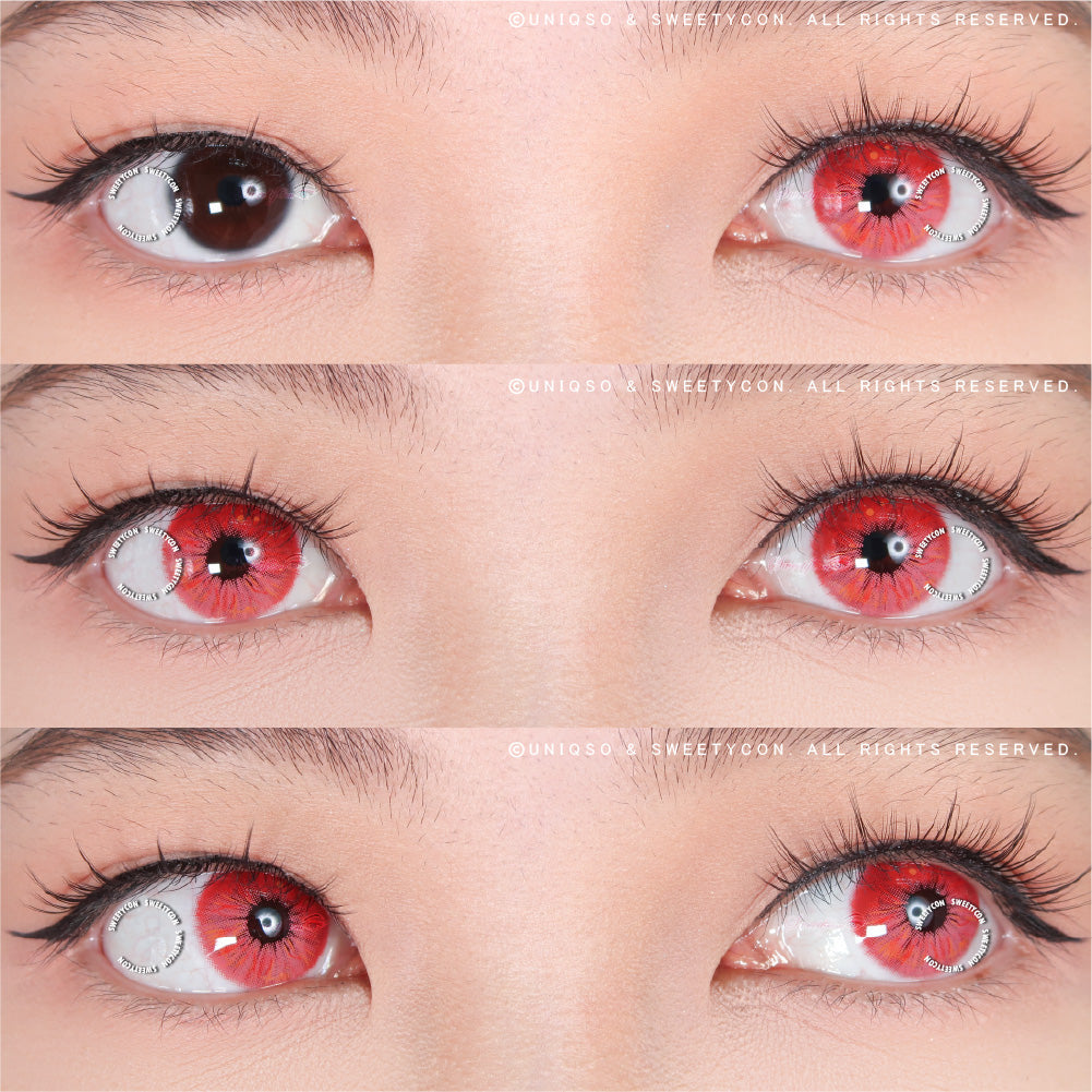 Sweety Crazy Lollipop Red (1 lens/pack)-Colored Contacts-UNIQSO EU
