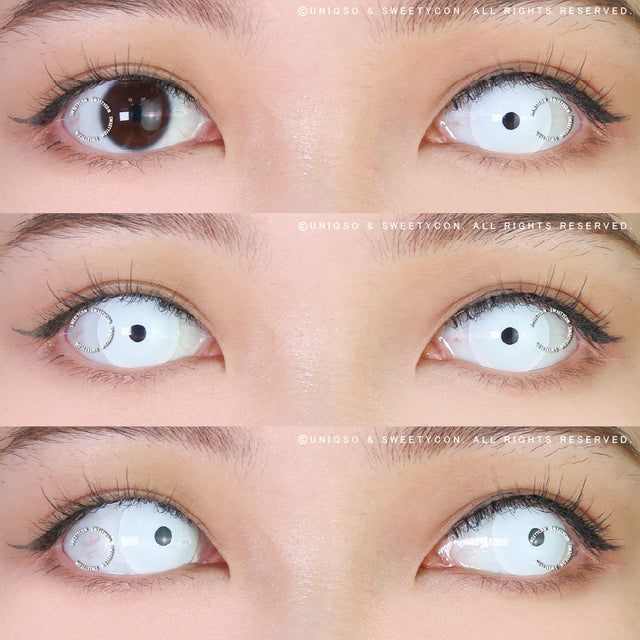 Sweety Crazy Mini S White (1 lens/pack)-Crazy Contacts-UNIQSO EU