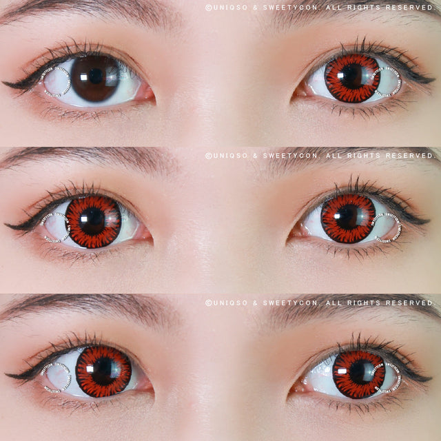 Sweety Crazy New Werewolf Red (1 lens/pack)-Crazy Contacts-UNIQSO EU