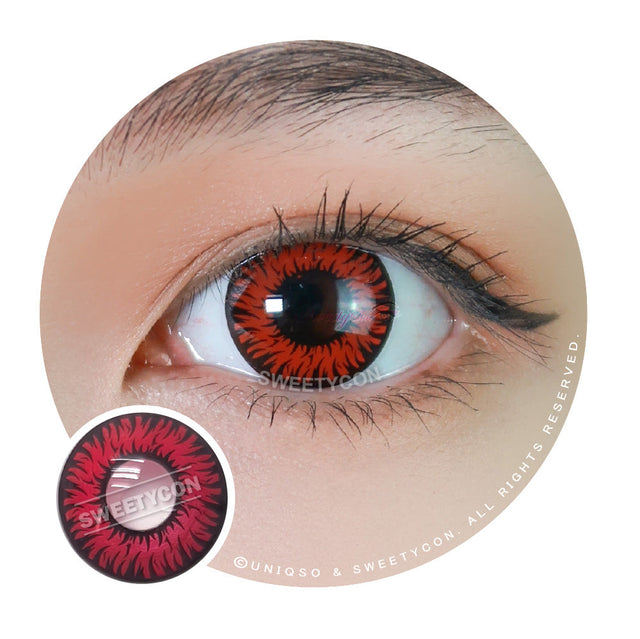 Sweety Crazy New Werewolf Red (1 lens/pack)-Crazy Contacts-UNIQSO EU