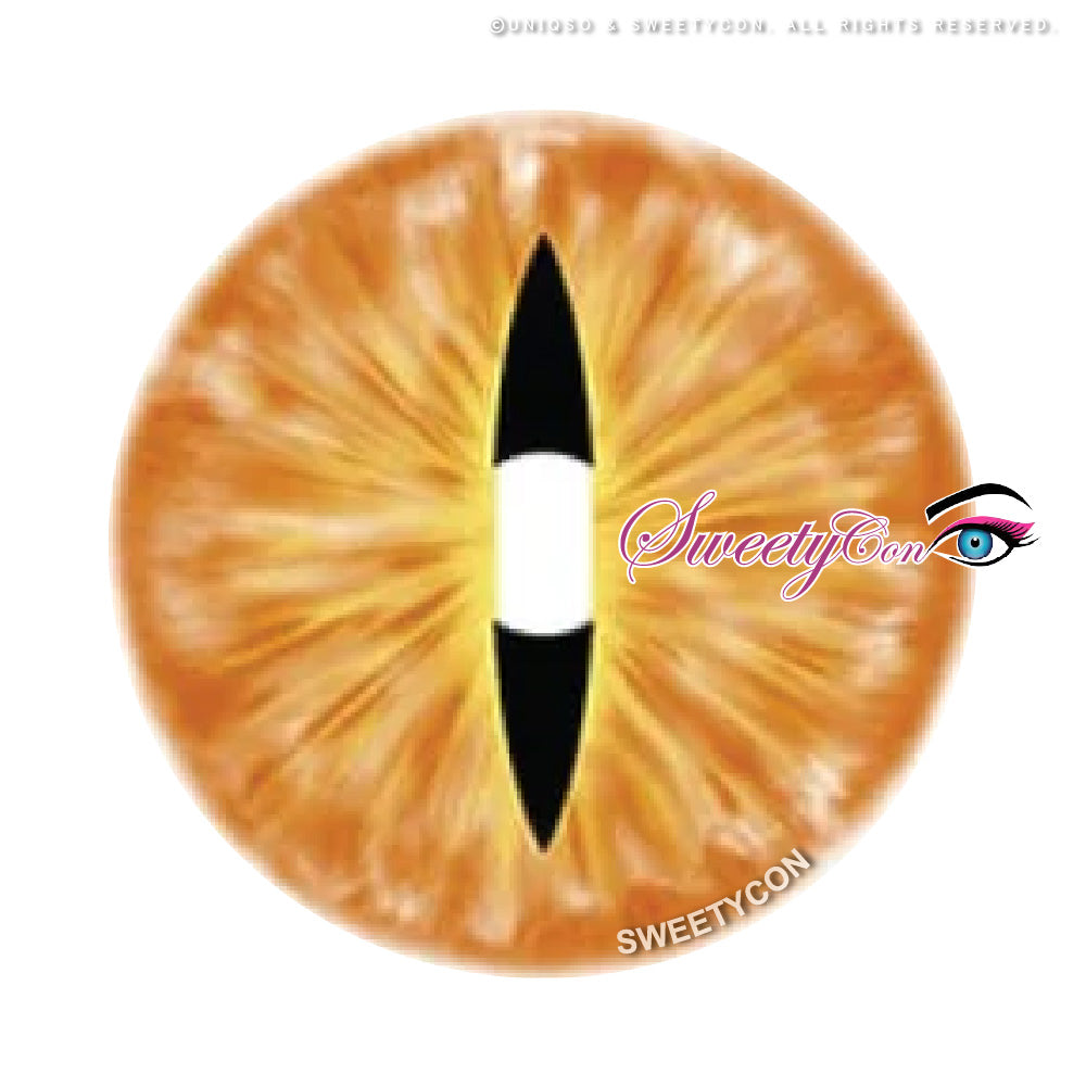 Sweety Crazy Orange Demon Eye / Cat Eye (New) (1 lens/pack)-Crazy Contacts-UNIQSO EU