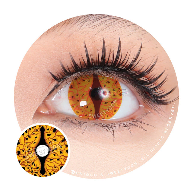 Sweety Crazy Orange Dragon Eyes (1 lens/pack)-Crazy Contacts-UNIQSO EU