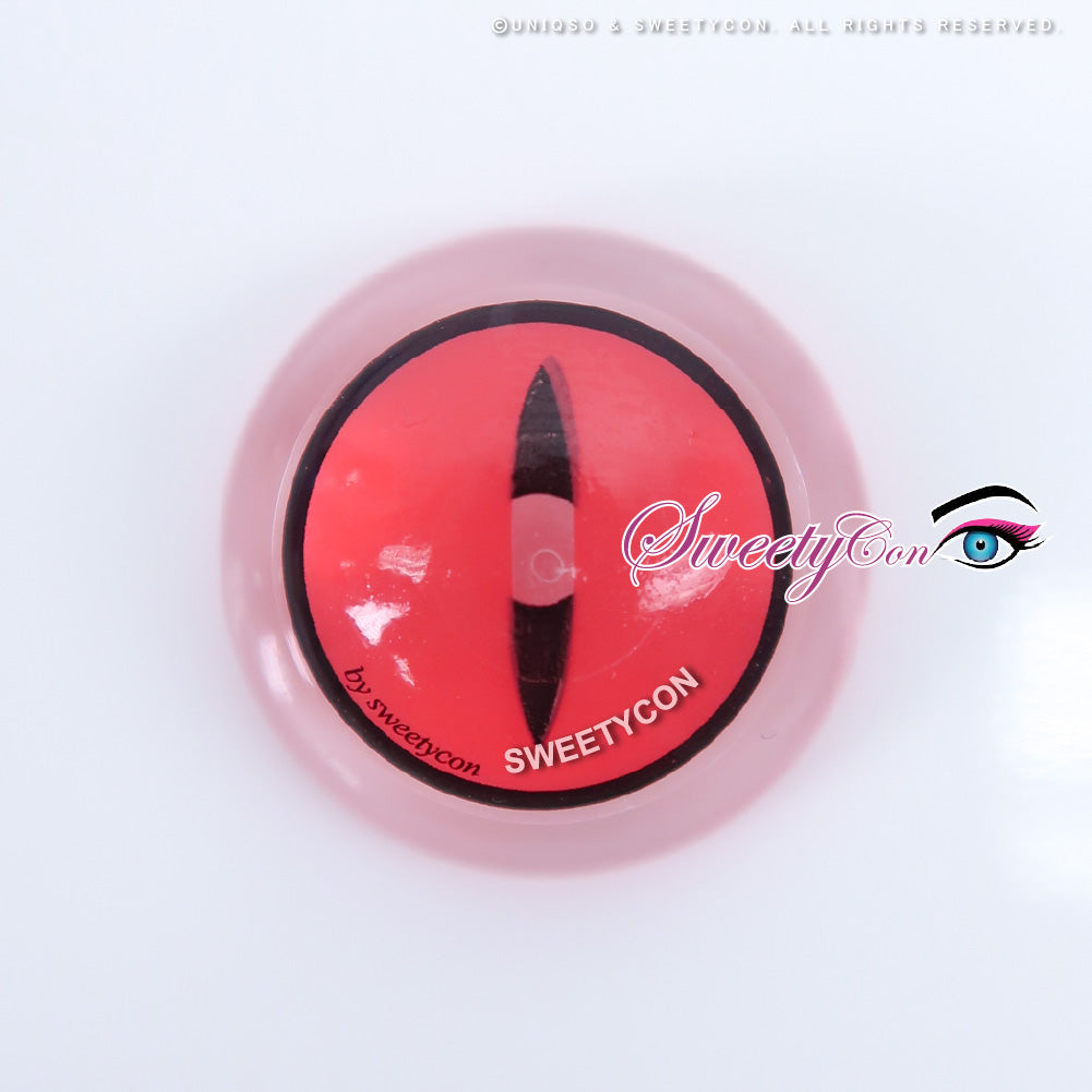 Sweety Crazy Pink Demon Eye / Cat Eye (1 lens/pack)-Crazy Contacts-UNIQSO EU