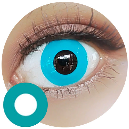 Sweety Crazy Pure Teal Blue (1 lens/pack)-Crazy Contacts-UNIQSO EU