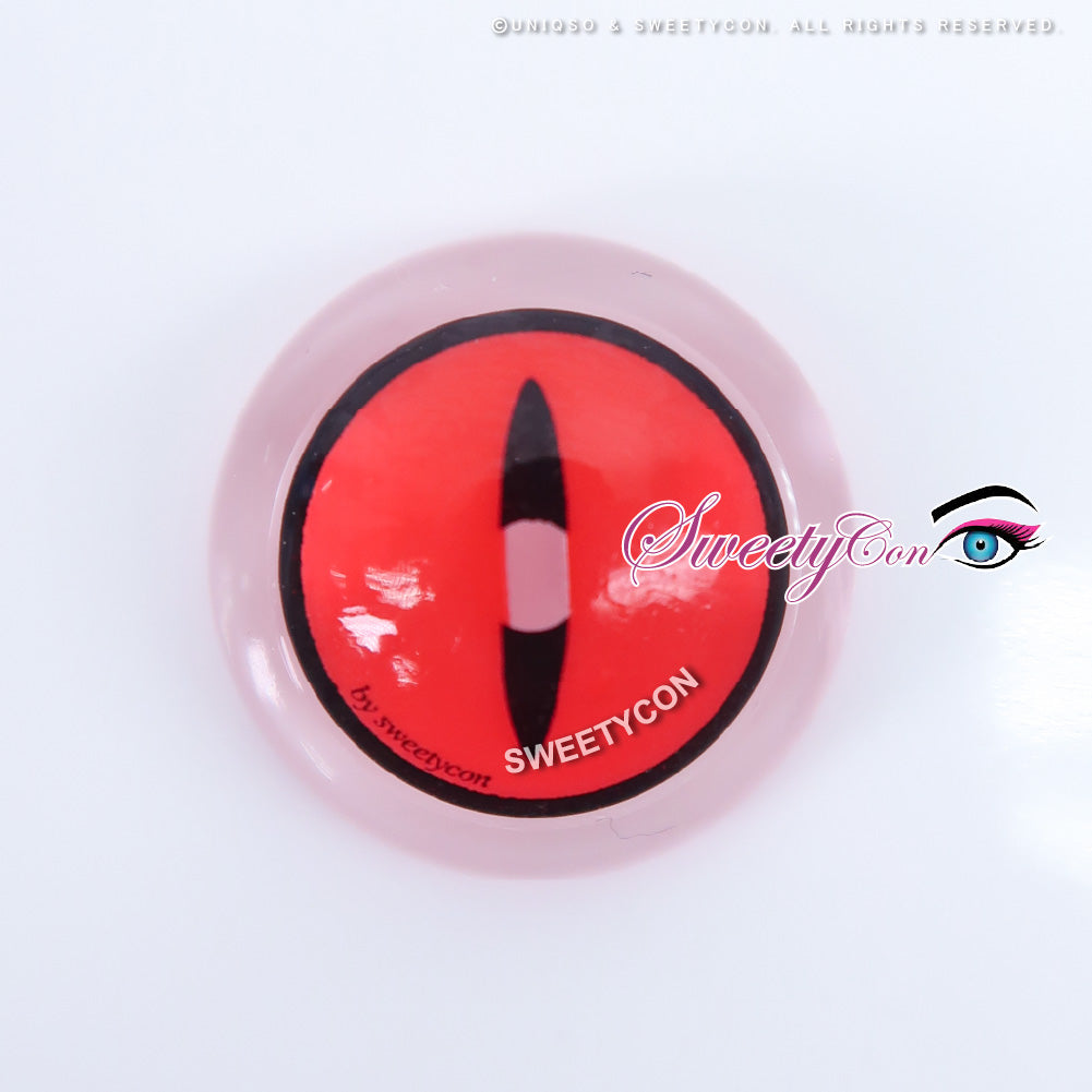 Sweety Crazy Red Demon Eye / Cat Eye (1 lens/pack)-Crazy Contacts-UNIQSO EU