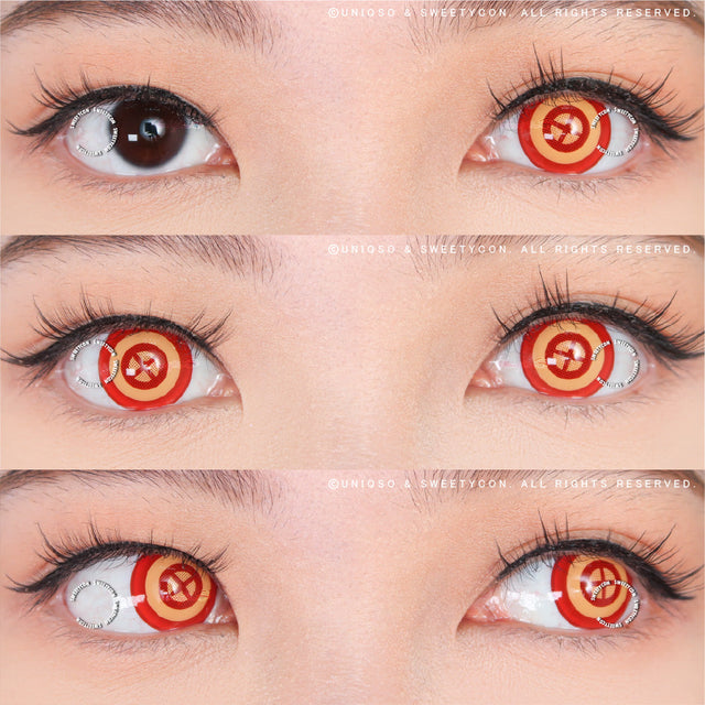 Sweety Crazy Red Target (1 lens/pack)-Crazy Contacts-UNIQSO