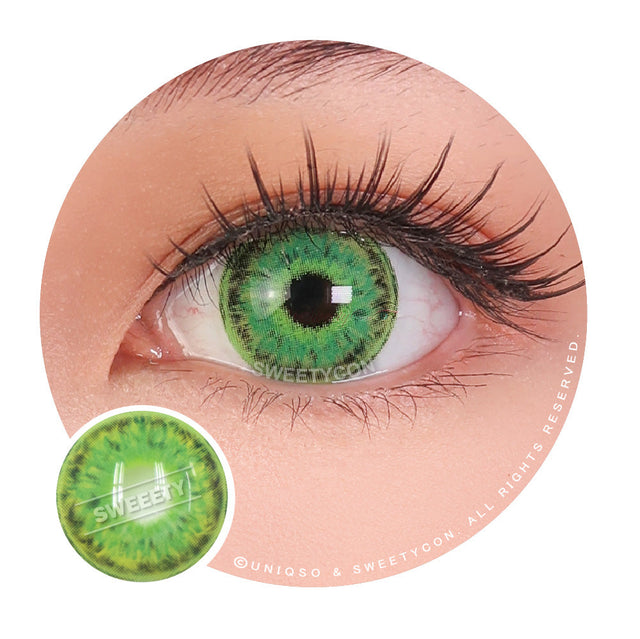 Sweety Crazy Scarlet Witch Green (1 lens/pack)-Crazy Contacts-UNIQSO EU