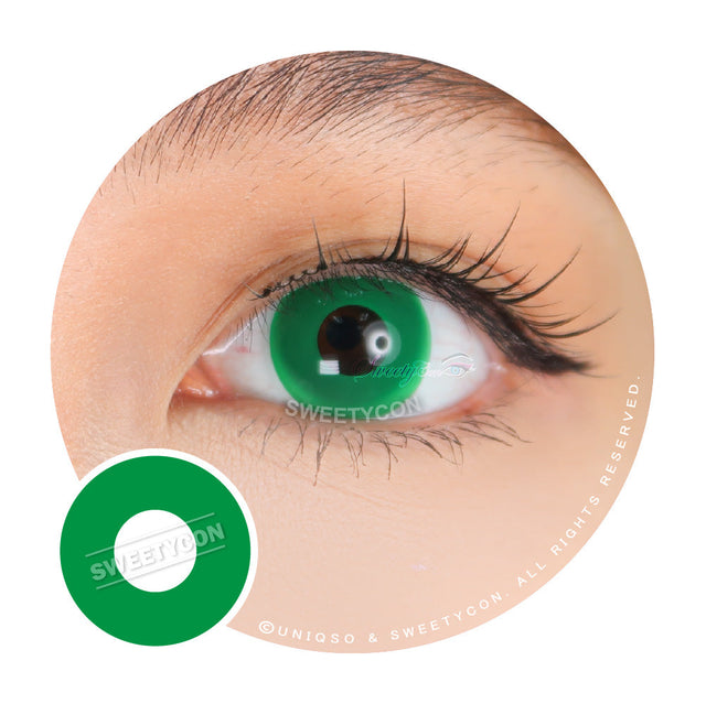Sweety Crazy Solid Green (1 lens/pack)-Crazy Contacts-UNIQSO EU