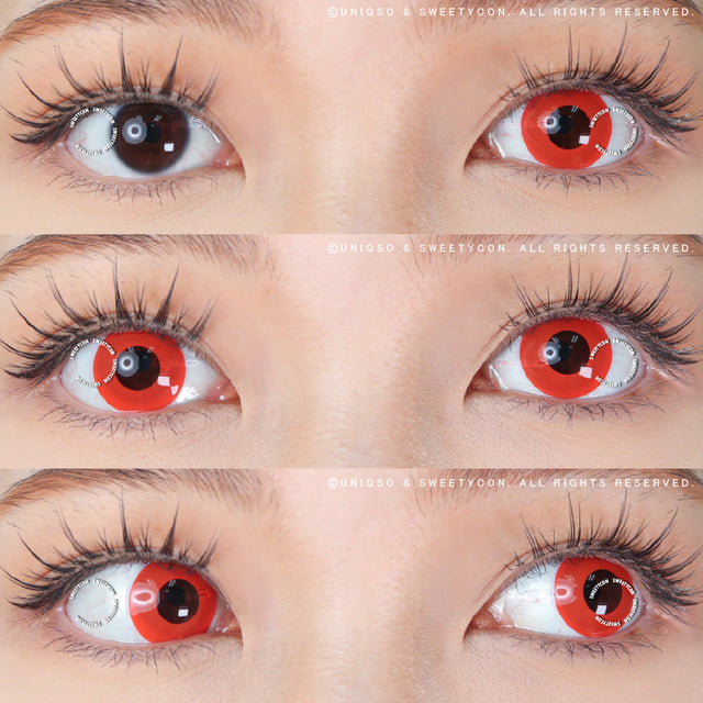 Sweety Crazy Solid Red (1 lens/pack)-Crazy Contacts-UNIQSO EU