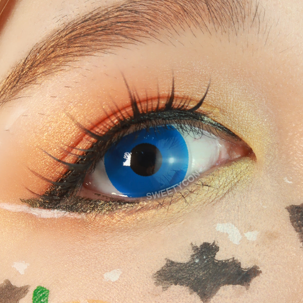 Sweety Crazy UV Glow Blue (1 lens/pack)-UV Contacts-UNIQSO EU