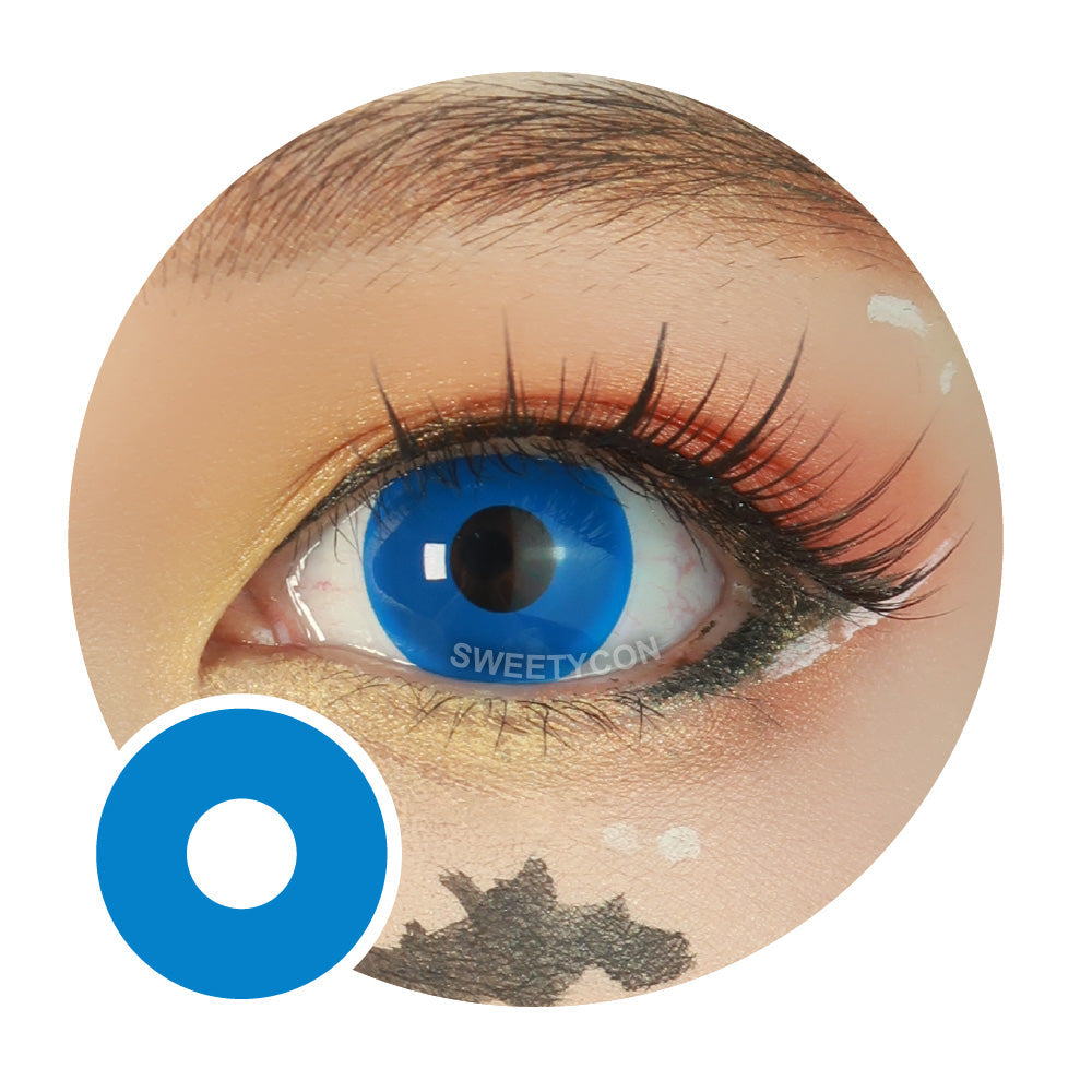 Sweety Crazy UV Glow Blue (1 lens/pack)-UV Contacts-UNIQSO EU