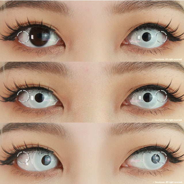 Sweety Crazy UV Glow White (1 lens/pack)-UV Contacts-UNIQSO EU