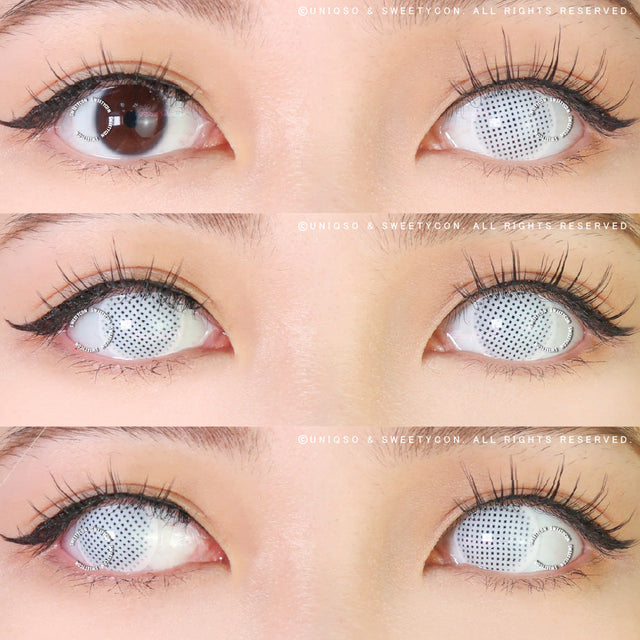 Sweety Crazy UV White Mesh (1 lens/pack)-Crazy Contacts-UNIQSO EU
