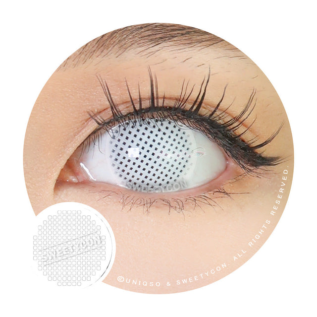 Sweety Crazy UV White Mesh (1 lens/pack)-Crazy Contacts-UNIQSO EU