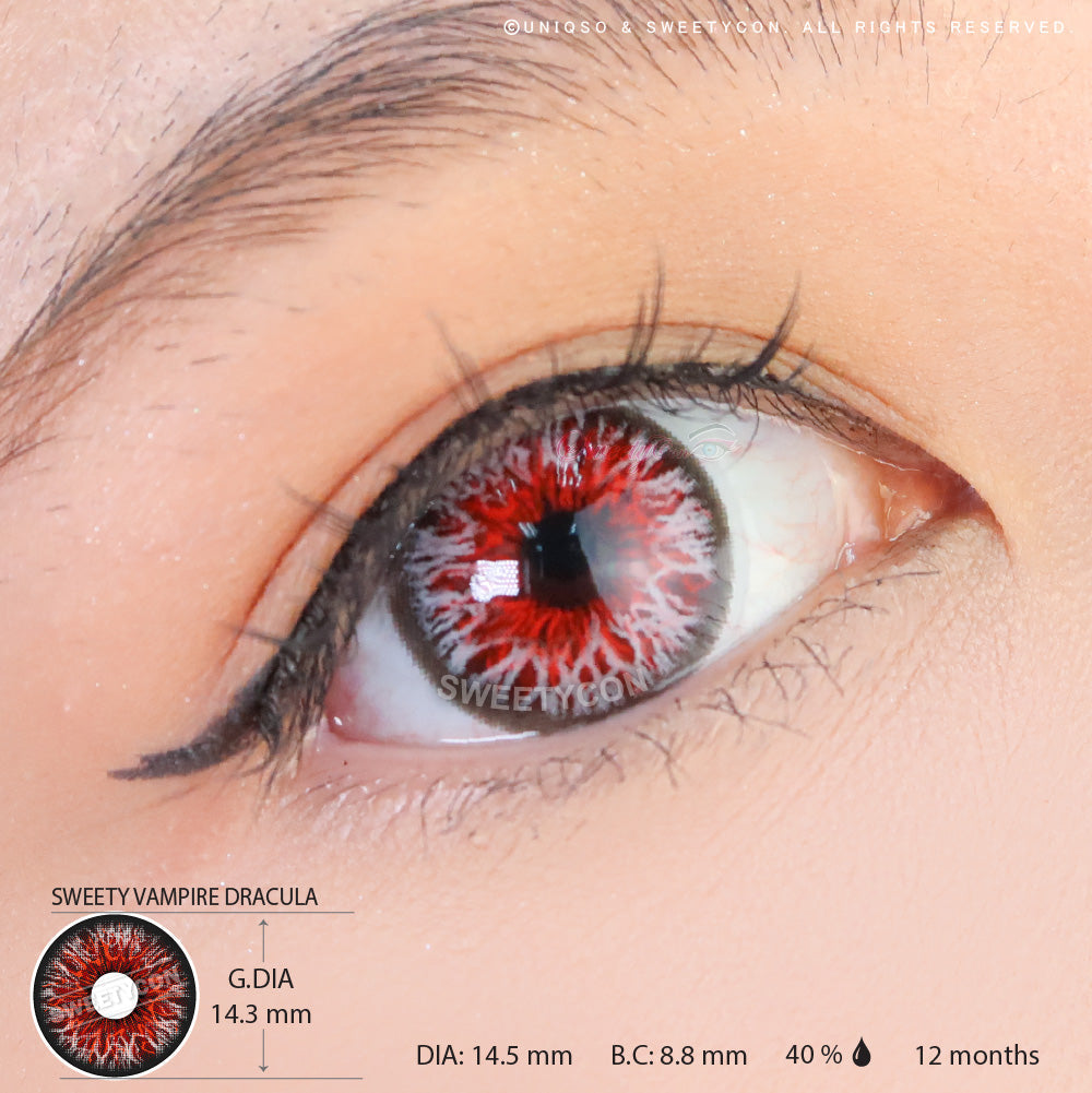 Sweety Crazy Vampire Dracula (1 lens/pack)-Crazy Contacts-UNIQSO EU