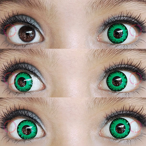 Sweety Crazy Vampire Green (1 lens/pack)-Crazy Contacts-UNIQSO EU