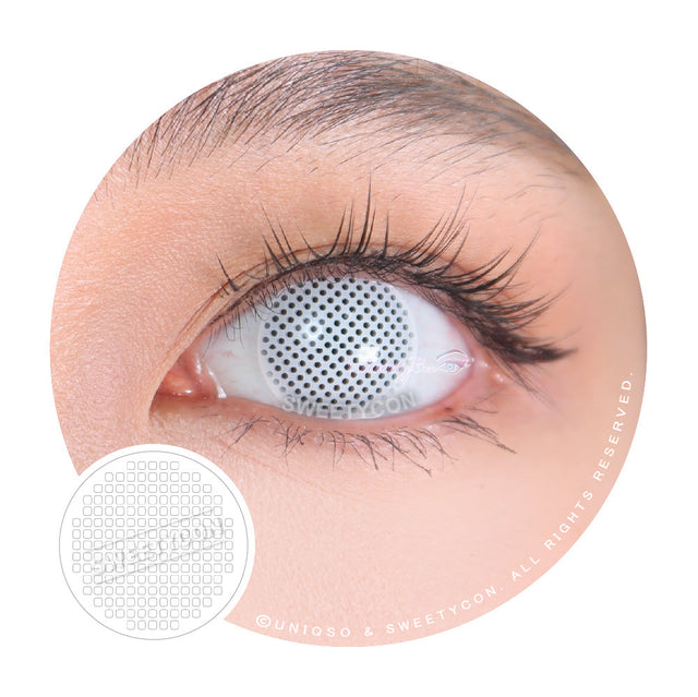 Sweety Crazy White Screen/White Mesh (1 lens/pack)-Crazy Contacts-UNIQSO EU